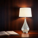 Table Lamp Silver Teardrop E27 Base Only Table Lamp Silver Teardrop E27 Base Only